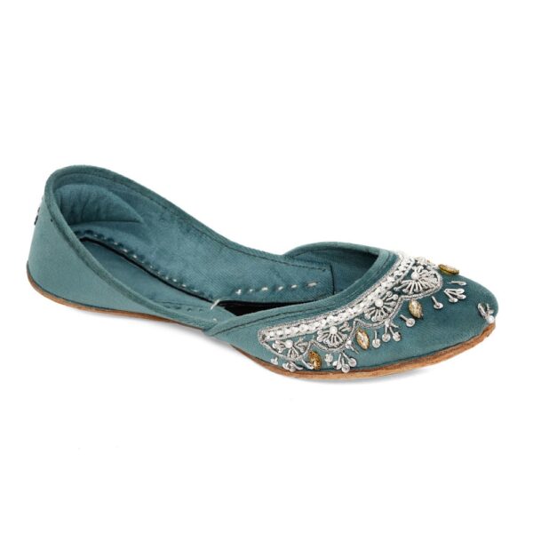 Embroidered Teal
